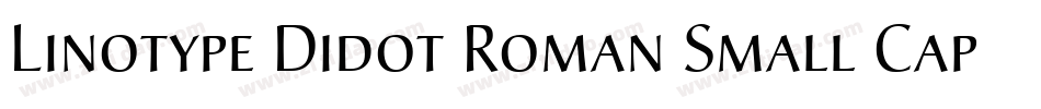 Linotype Didot Roman Small Caps & Oldstyle Figures字体转换